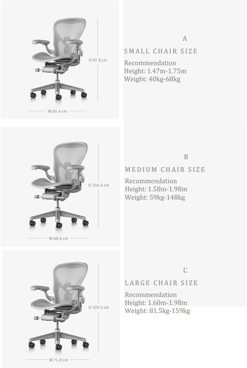 Silla trabajo ergonómica Aeron HERMAN MILLER 14