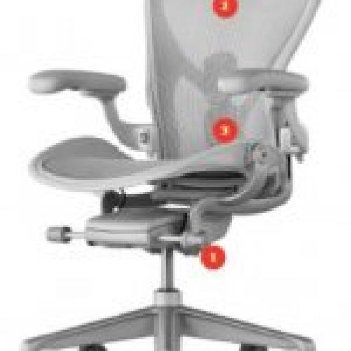 Silla trabajo ergonómica Aeron HERMAN MILLER 13