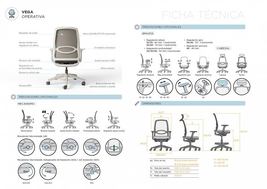 silla trabajo ergonomica vega dynamobel 03