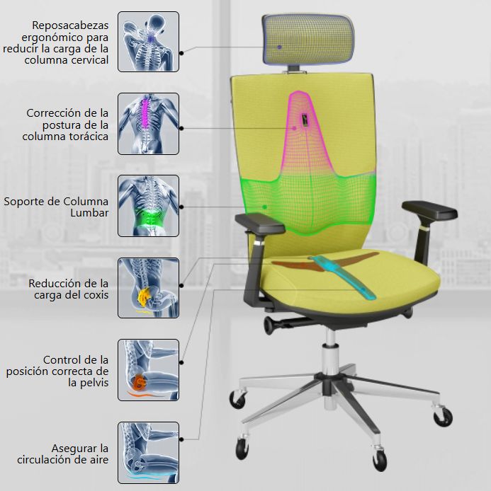 silla trabajo ergonomica space kulik system 03