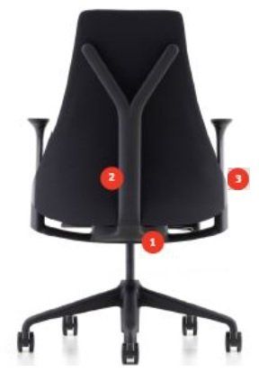 Silla trabajo ergonómica Sayl HERMAN MILLER 10