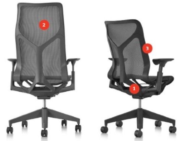 Silla trabajo ergonómica Cosm HERMAN MILLER 11