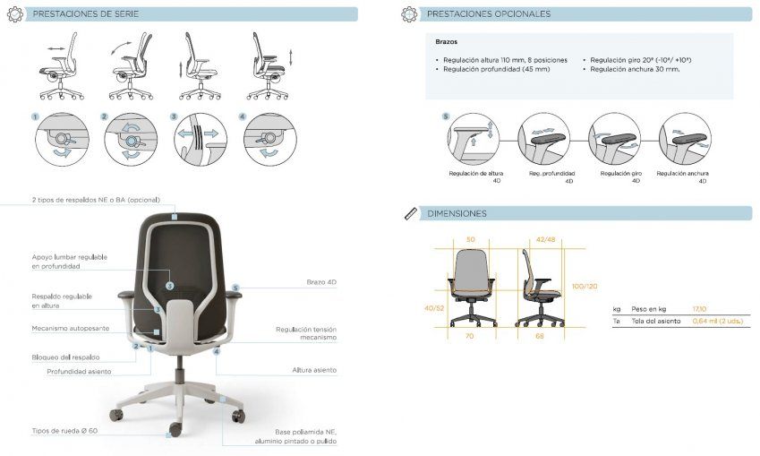 silla trabajo ergonomica aura dynamobel 03