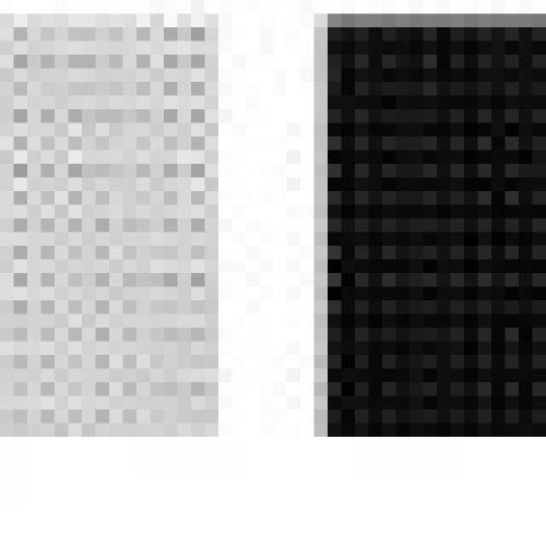 Malla blanco y negro